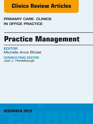 cover image of Practice Management, an Issue of Primary Care Clinics in Office Practice